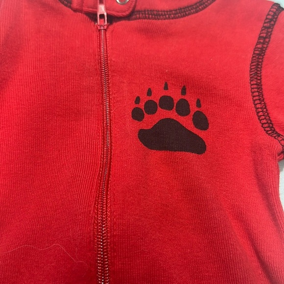 Lazy One - One piece snug fitting “Bear Bum” Pajamas - Size 12 months - Picture 3 of 4
